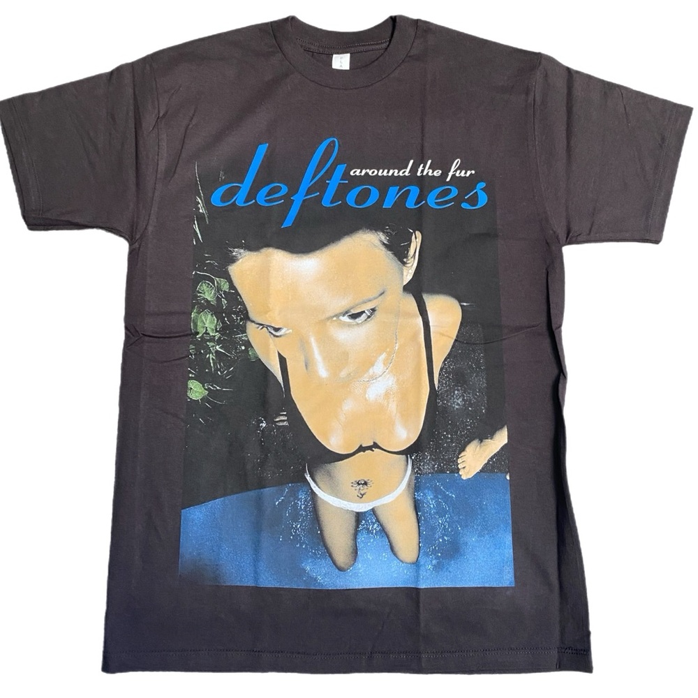Deftones black tshirt rock band tshirt unisex cotton